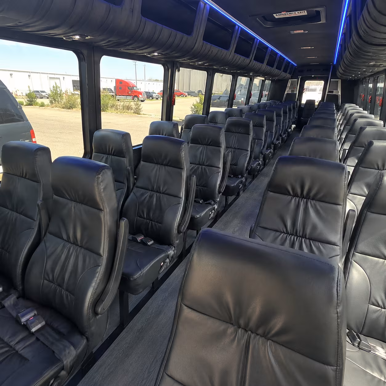 25 passenger minibus inside