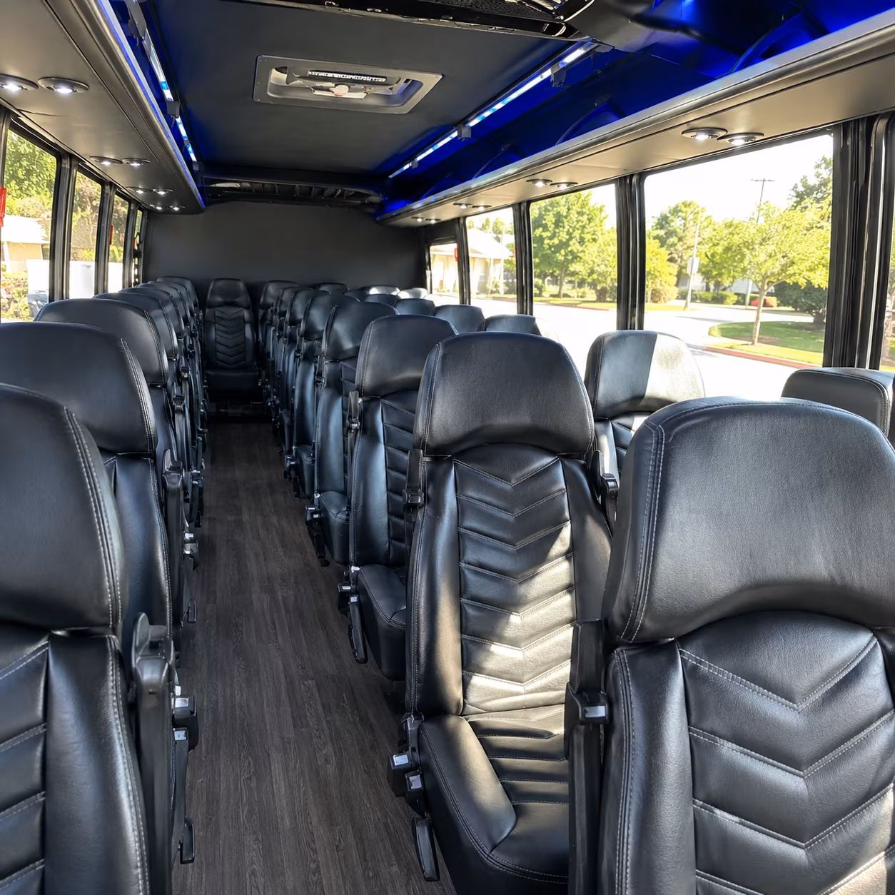 28 passenger minibus interior