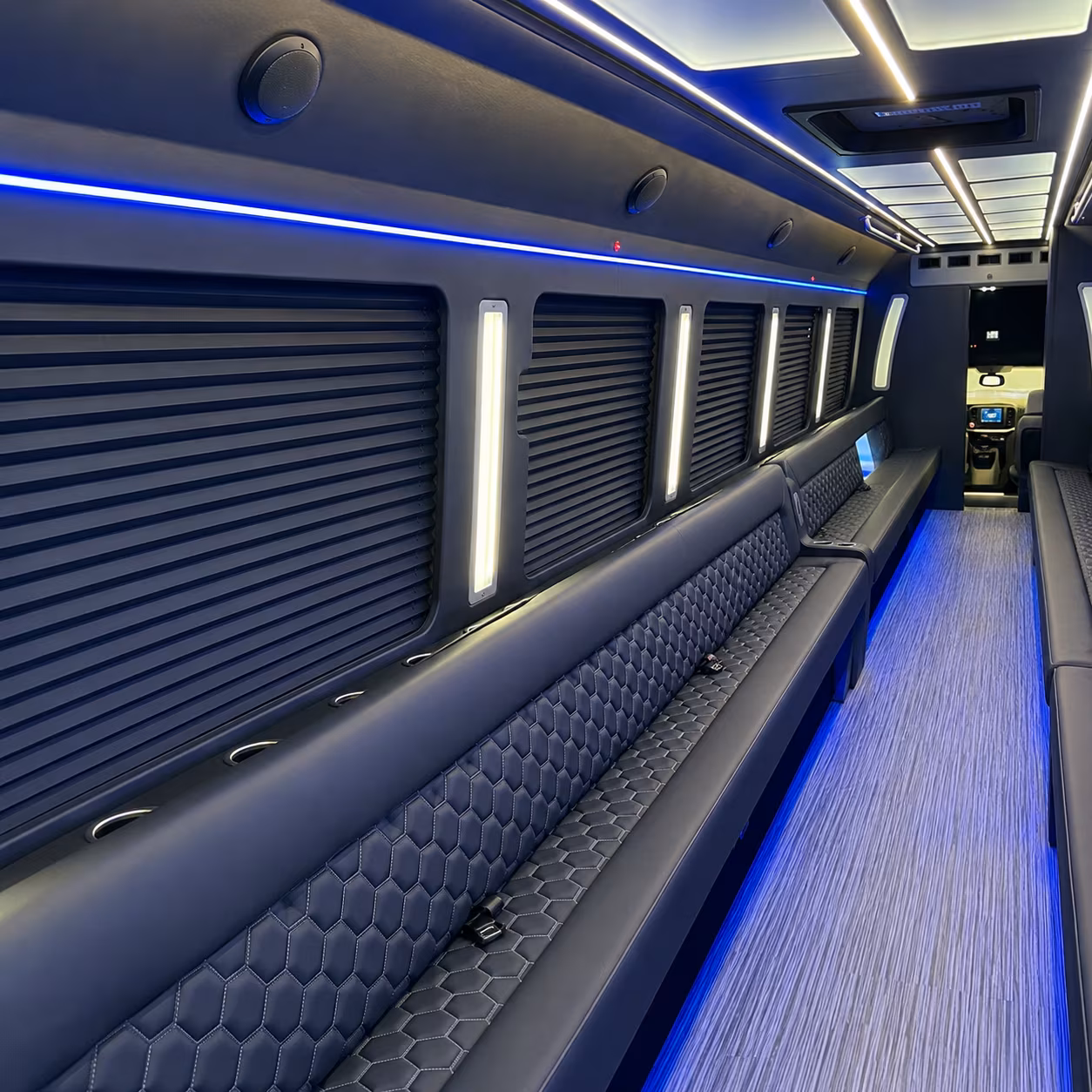 berkeley party bus rental interior