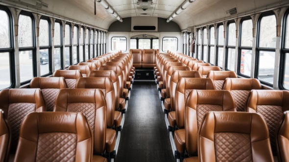 berkeley school bus rental interior