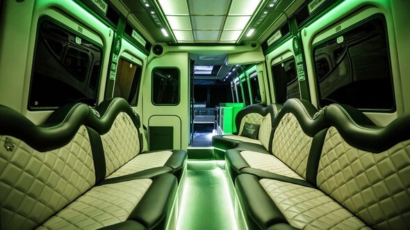 party bus rental interior san mateo